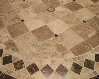 Mosaic Stone Patio Table 
