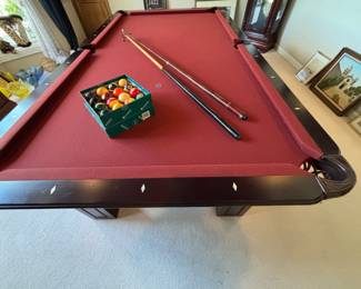 Billiard table available for presale. Call or message.