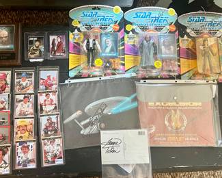 Collection of autographed collectibles