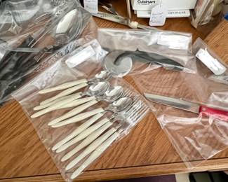Cusco knives, serving pieces, silverware