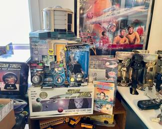 Star Trek and Star Wars collectibkes