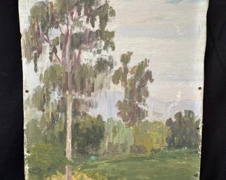 Vintage signed oil on canvas landscape