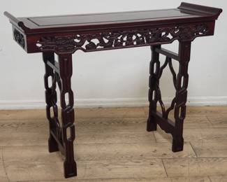 Chinese carved rosewood altar table