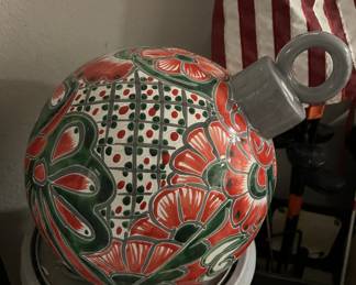 Large ceramic Christmas ornament