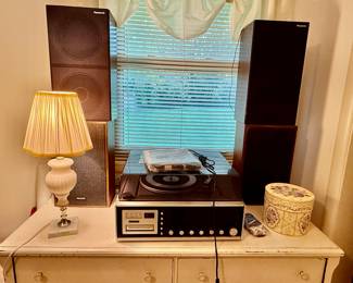 Panasonic Compact stereo; Panasonic speaker sets (sold as 2 sets)