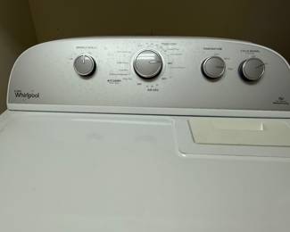 Whirlpool washer with agitator