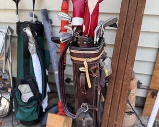 Vintage Golf Clubs and bags