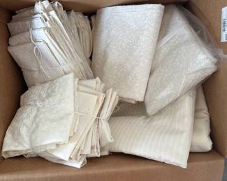 Box of Cream & White Quilting Fabrics