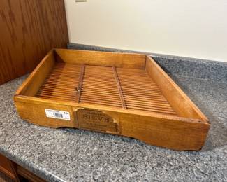 Vintage Wood Adjustable Sieve – A.S. Clough