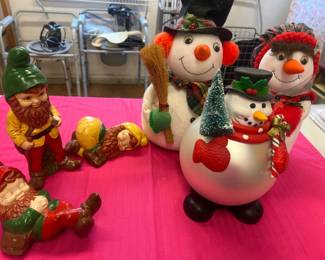 Snowman & Gnome Figurines
