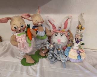 ANNALEE DOLLS Vintage Plush Easter Bunnies