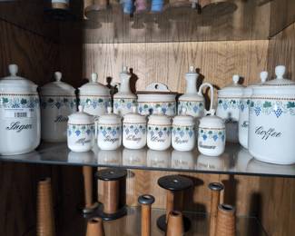 Vintage German Ceramic Canister Set
