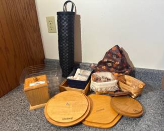 Miscellaneous Basket Supplies, some Longaberger pieces
