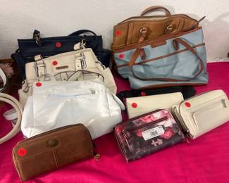 Assorted Handbags & Wallets (9pcs)