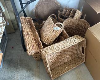 Large Lot of Woven Baskets