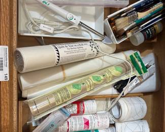 Foundation Paper, Paintbrushes, and Supplies