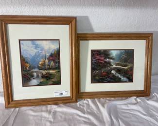 Thomas Kinkade Framed Art Prints (2 pcs)
