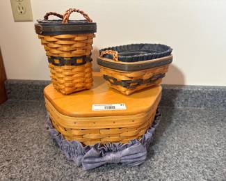 Longaberger Basket Trio with Liners