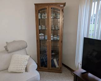 Oak Display Cabinet