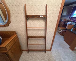 Vintage Wooden Quilt or Blanket Ladder
