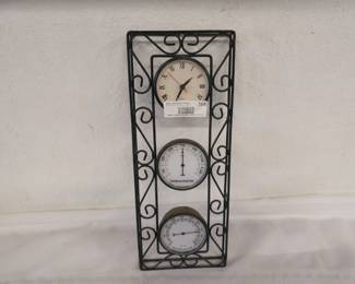3 Piece Wall Clock - Time, Thermometer, Hygrometer