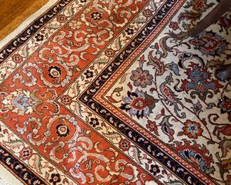 Stunning Persian rug, signed on border.