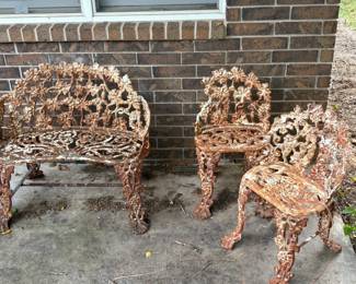 iron patio set
