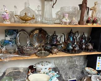 glass and silver plat