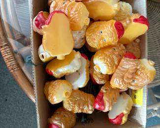 vintage Santa lights