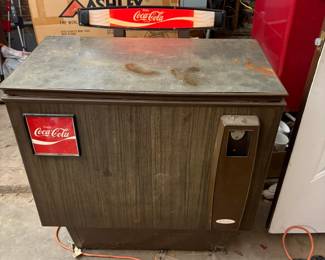 vintage Coke cooler