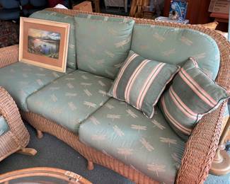 wicker couch