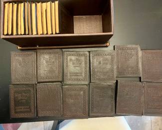 1920’s Little Leather Library Corporation Holy Bible-
 25 books
