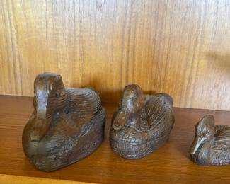 Carved ducks