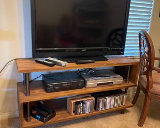 Tv and bookcases