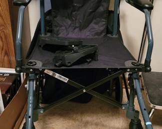 Portable Collapsible Transfer Chair/Wheel Chair Like New