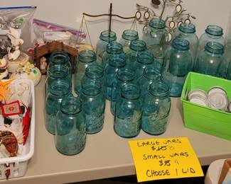 Christmas, Blue Ball Canning Jars