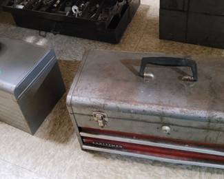 Several vintage Craftsman Toolboxes