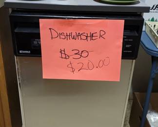 Apartment Size Dishwasher on Casters, must sell. Works great.