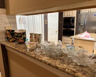 Lennox, frosted crystal, bowls and serving dishes (more not shown in this pic)