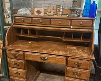 (Barn) roll top desk “as is”