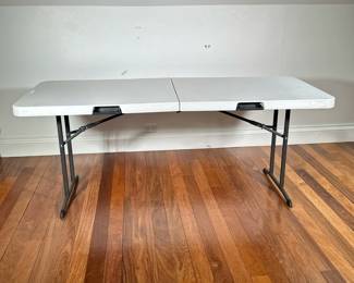 Lifetime 6ft Folding Table | Having lightweight, folding design for storage and transport. Dent-resistant corners and edges and a weather-resistant build. Stain-resistant tabletop - h. 29.5 x w. 29.75 x l. 72 in
