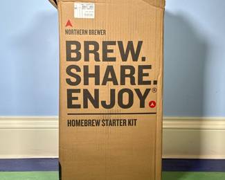 [NIB] Brewery Kit By Northern Brewery | Homebrew starter kit, including instructions, ingredients and parts.
Dimensions: h. 27 x w. 14 x l. 14 in