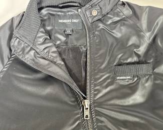 Members Only Black Bomber Jacket | Size XS