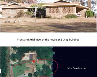 House and Shop located on Lake D'Arbonne.