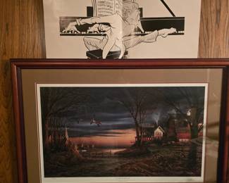 Ducks Unlimited print and rare signed print