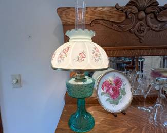 Fenton Style Lamp