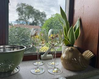 Lenox Dragonfly Wine Glasses