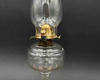 Rare Duncan Hand Lamp with Original Chimney