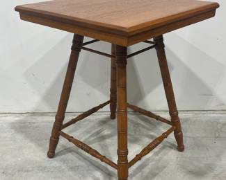 Oak Splay Leg Parlor Table