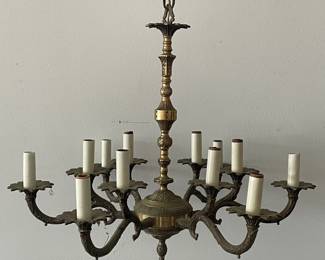 Brass Hanging Chandelier
